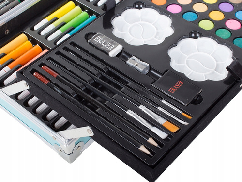 ZESTAW DO MALOWANIA KREATYWNY DLA DZIECI WALIZKA 145 elem. KOSMONAUTA