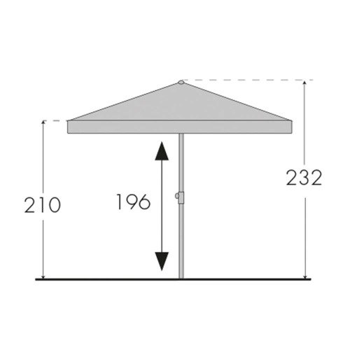 Doppler Parasol Ogrodowy Active 180x120cm Czerwony