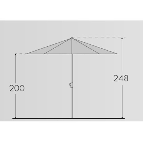 Doppler Parasol Ogrodowy Basic Lift NEO 300 Antracytowy (431442 840)